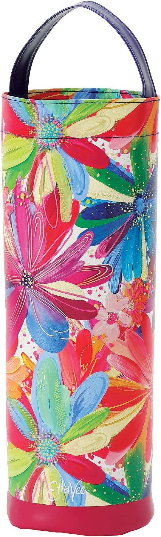 Enesco Izzy and Oliver EttaVee Jessi's Garden Floral Insulated Wine Carrier Bag, 14 Inch, Multicolor
