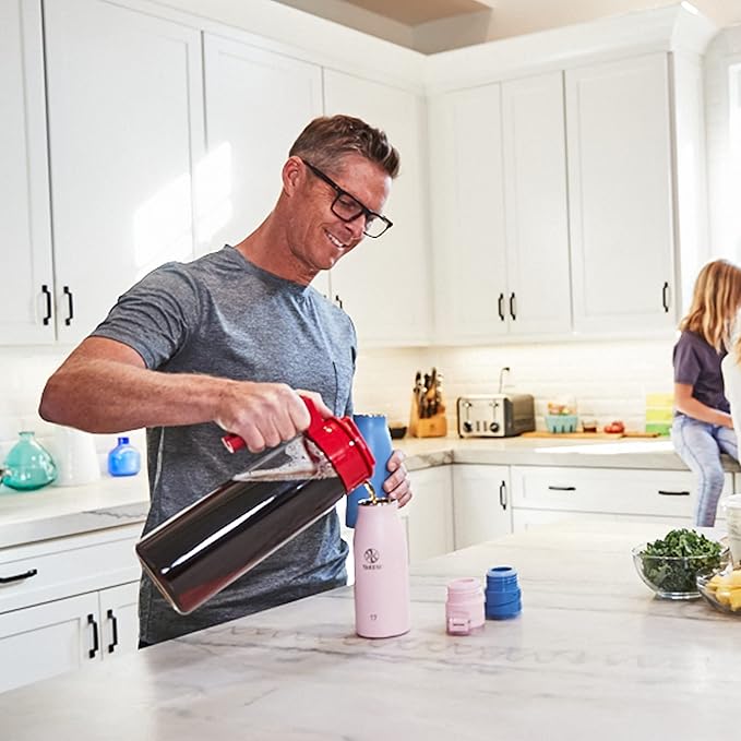 Takeya 17 oz Traveler Stainless Steel Insulated Travel Coffee Mug with Locking Leak Proof Lid, Premium Quality, BPA Free, Dodgeball Grey