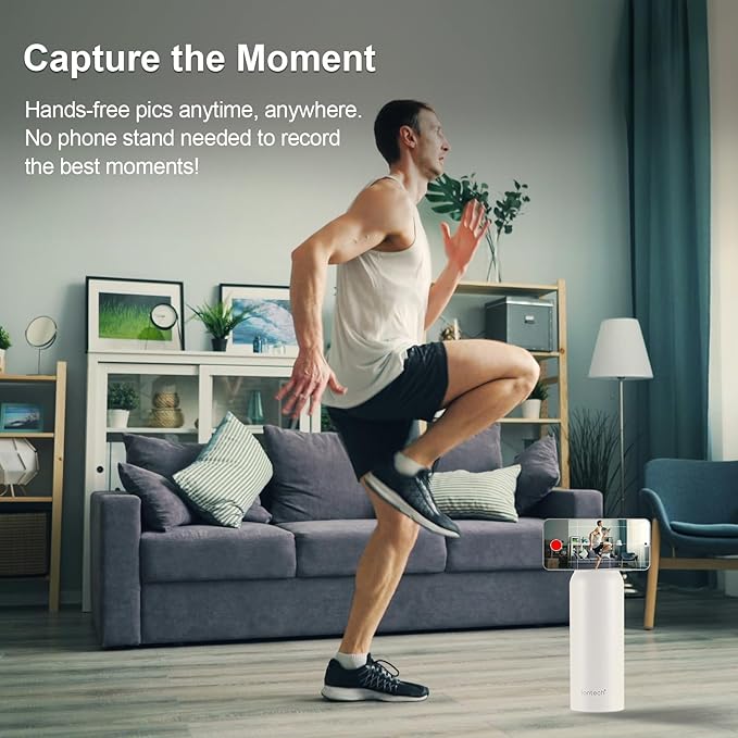 Insulated Water Bottle with Magnetic Phone Holder Compatible with MagSafe and iPhone, Stainless Steel Water Bottle Phone Mount For Sports Travel School, Hot 12H Cold 24H, 24oz (Navy Blue)