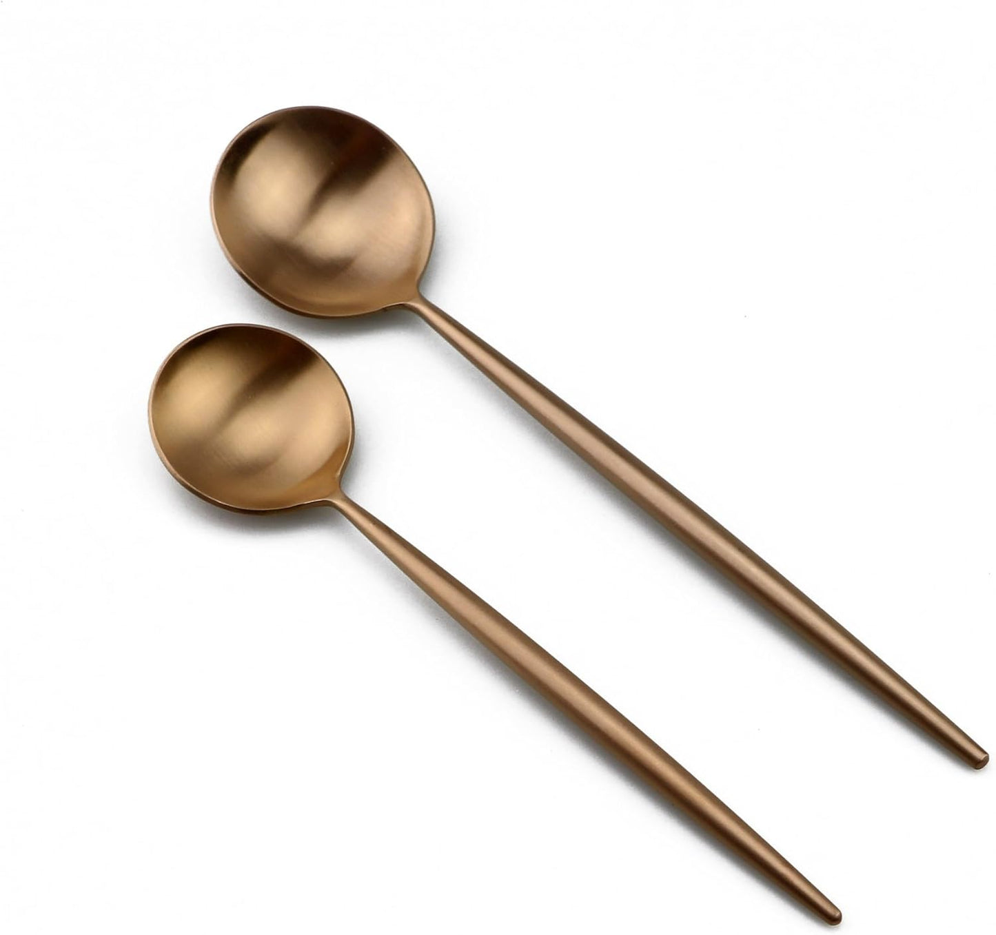 20-Pieces Luxury Rose Gold 18/10 Stainless Steel Flatware Set, Matte Finish, Service for 4