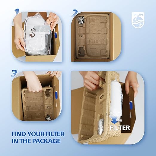 PHILIPS GoZero Next-gen Instant Water Filter Pitcher, Rechargeable Battery, Mirco-X Clean Technology, 3L 12 Cups, 1L/min Fast Flow, Countertop Filtered Water Purifier Jug for Tap Water, 1 Filter