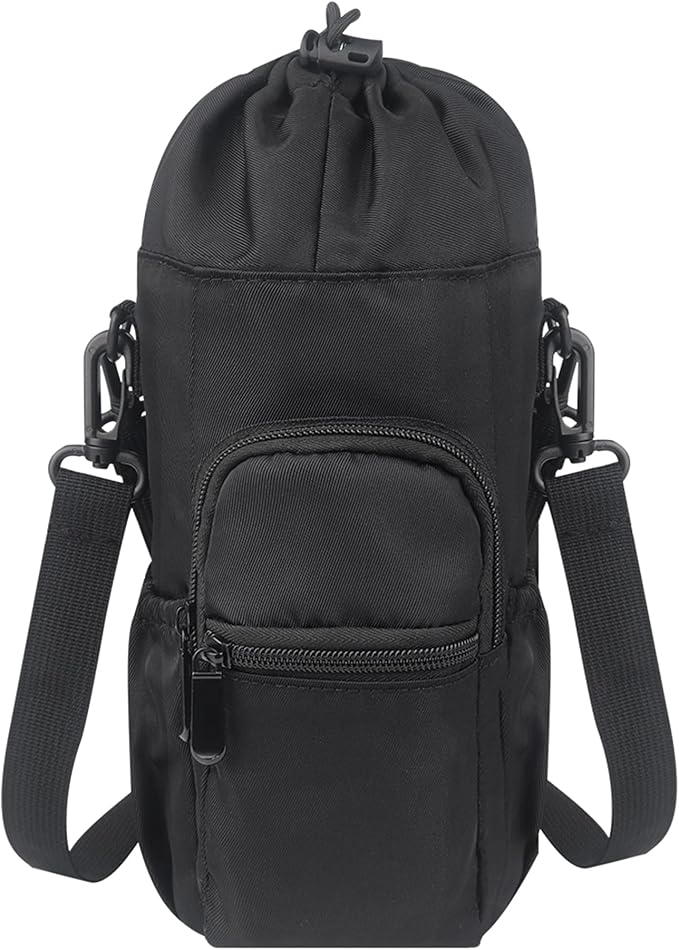 Water Bottle Carrier Bag with Strap, Water Bottle Holder for 25 32 40 oz Sports Water Jugs Bottles,Sports Water Bottle Accessories for Hiking Travelling Camping