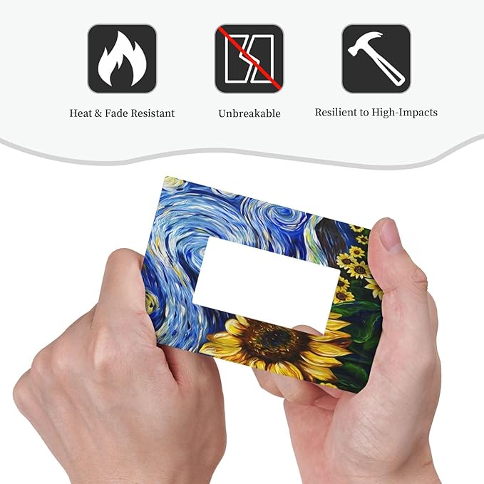 Vintage Abstract Blue Starry Sunflower 1 Gang Rocker Light Switch Covers Single Decora Outlet Wall Plate Decorative Switchplate Faceplate GFCI for Farmhouse Country Bedroom Decor