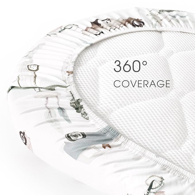 GRSSDER Stretchy Ultra Soft Fitted Bassinet Sheets 3 Pack, Universal Fit for Bassinets Baby Cradle Moses Basket Oval Rectangle Mattress Safe and Snug, Stylish Bassinet Sheet of Cars Print for Boys