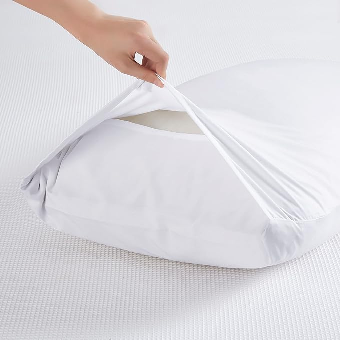 Small Pillow Cases 14x20 White Microfiber Toddler Pillow Cases Set of 2 Soft Comfortable Not Shrink Pillow Cover Kids Pillow Case Envelope Style