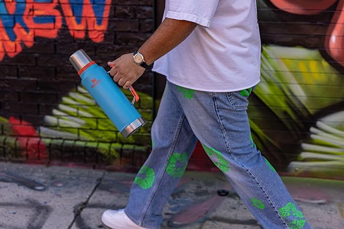 Stanley Classic Vacuum Insulated Wide Mouth Bottle -BPA-Free 18/8 Stainless Steel Thermos for Cold & Hot Beverages