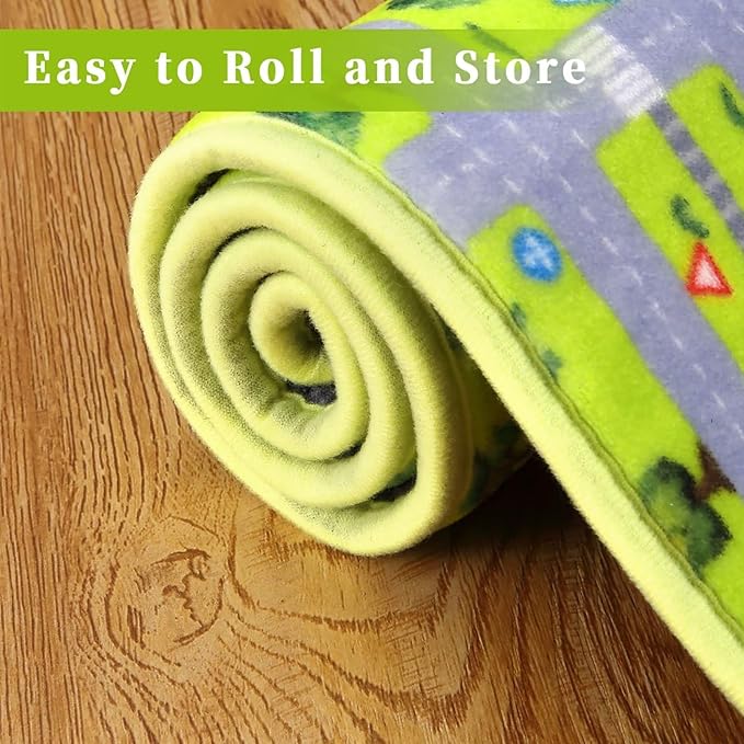 Kids Rug 8x10 Kids Room Rugs for Bedroom Carpet Classroom Playroom Car Rug Kids Educational Rug Extra Large Soft Crawling Play Mat for Children Toddlers Kids Play Rug