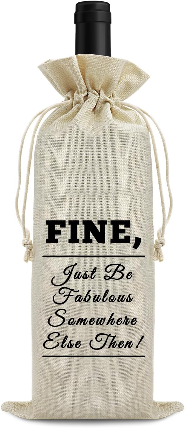 Coworker Leaving Gifts for Women Men Wine Bag Farewell Going Away Goodbye Gifts for Coworker Wine Gift Bags Retirement Appreciation Gifts for Teacher Social Worker Nurse New Job Office Gifts