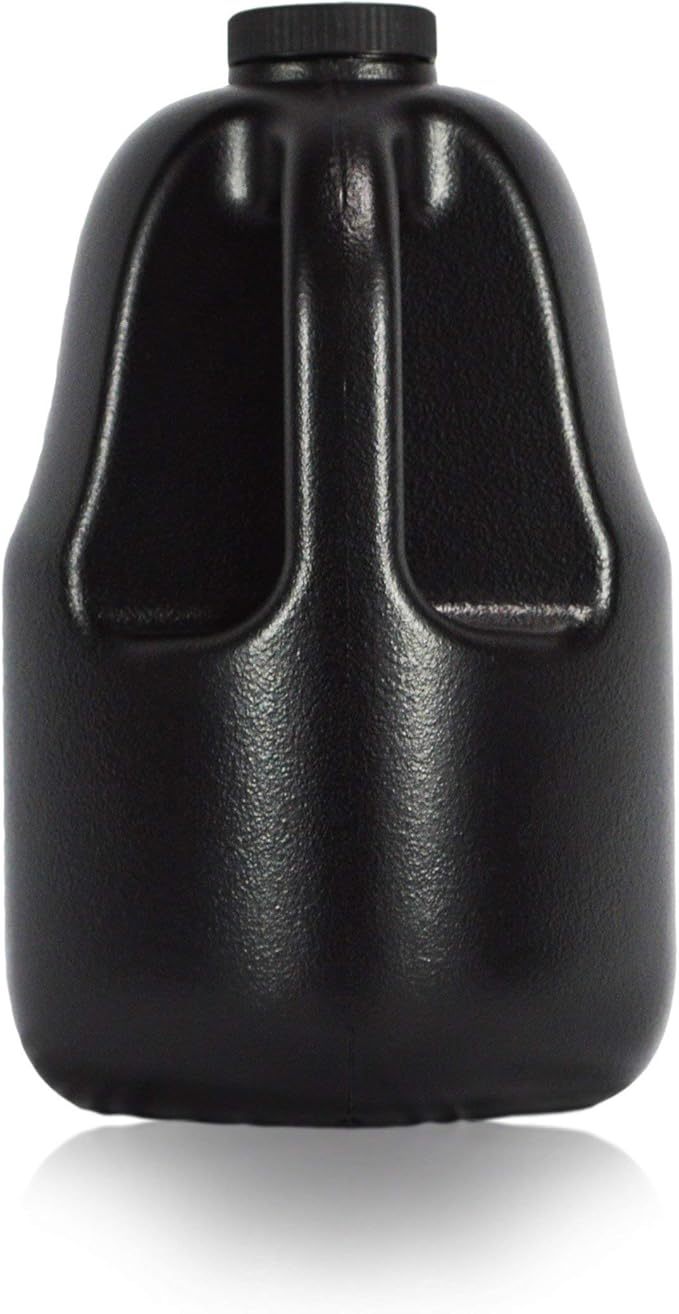 Gallon Gear 1 Gallon Large Water Bottle - BPA Free Plastic, Reusable Water Jug - Hydration Water Bottle for Men and Women - Gym, Sports, Training & Fitness (Black)