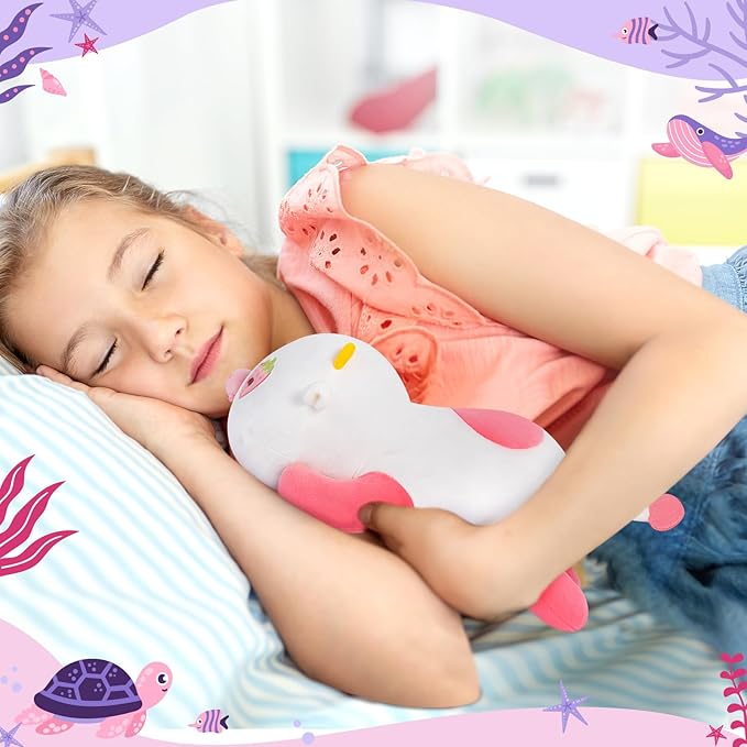 Cute Cow Plush Pillow, Kawaii Plushies Strawberry Cow Stuffed Toys, Squishy Plushies, Cuddle Plush Pillow for Boys & Girls