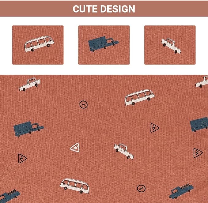 Baby Tags Security Blanket, Sensory Soothing Blanket with Tags,Dotted Backing Taggies Blanket for 3-12 Months Boys and Girls. (Car)