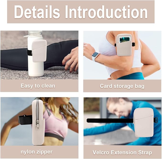 SAVITA Pouch Bag for Stanley Cup, Adjustable Water Bottle Pouch with Prevent from Skidding Cup Base Gym Water Bottle Pouch for Stanley Quencher Adventure 40oz & Stanley IceFlow 20oz 30oz