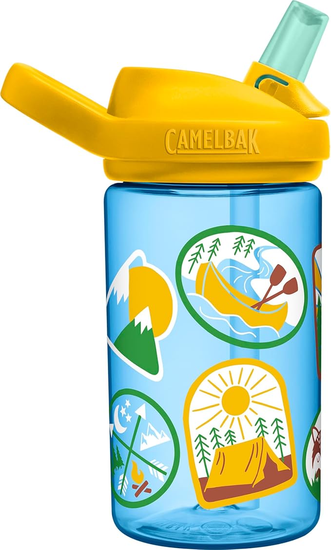 CamelBak Eddy+ 14oz Kids Water Bottle with Tritan Renew – Straw Top, Leak-Proof When Closed - Limited Edition Colors