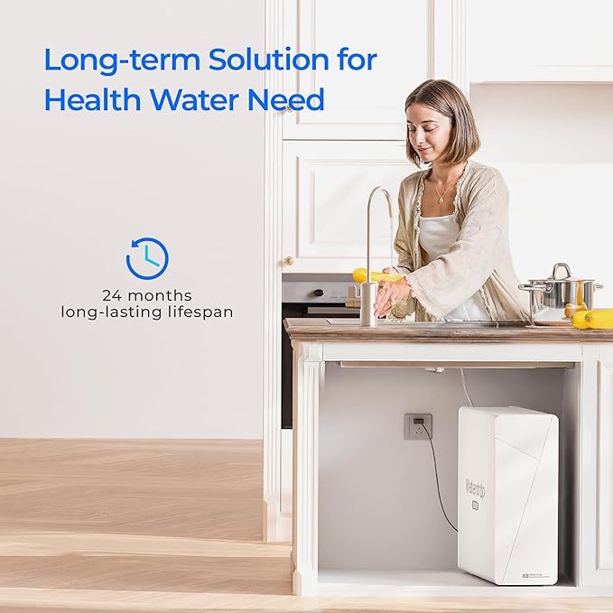 Waterdrop WD-X8-F3 Filter, Only Replacement for WD-X8 800 GPD Reverse Osmosis System, 24-month Lifetime, Reduce PFAS