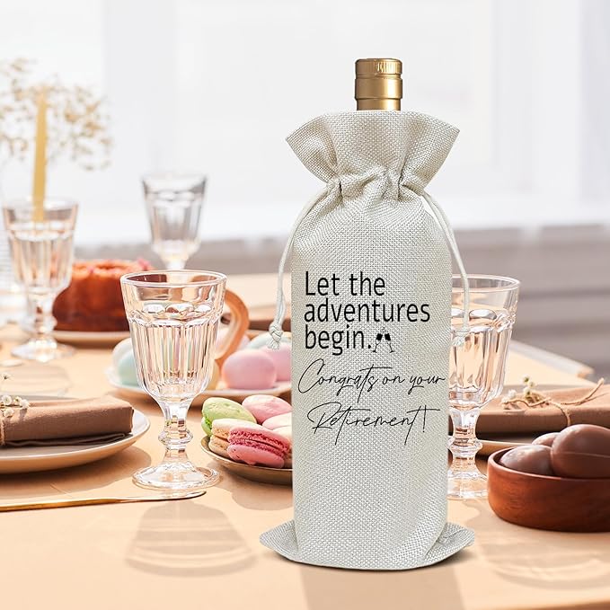Retirement Gifts for Women Men Grandma Grandpa, Coworker Goodbye Gifts Farewell Gifts for Friend Colleagues Boss Retirement Wine Bag Party Favor Decoration Supplies, Wine Gifts for Women Men /18