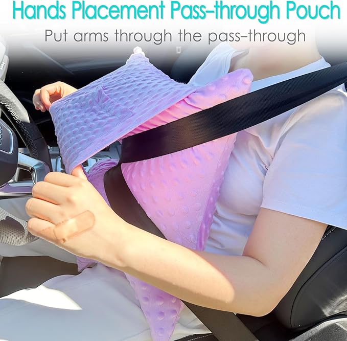 Star Hysterectomy Pillow Abdominal Recovery Pillows for C-Section Tummy Tuck Lumpectomy Myomectomy Belly Surgery Must Haves Shock Absorbing Cough Cushion Patients Gifts Minky Dot Lavender