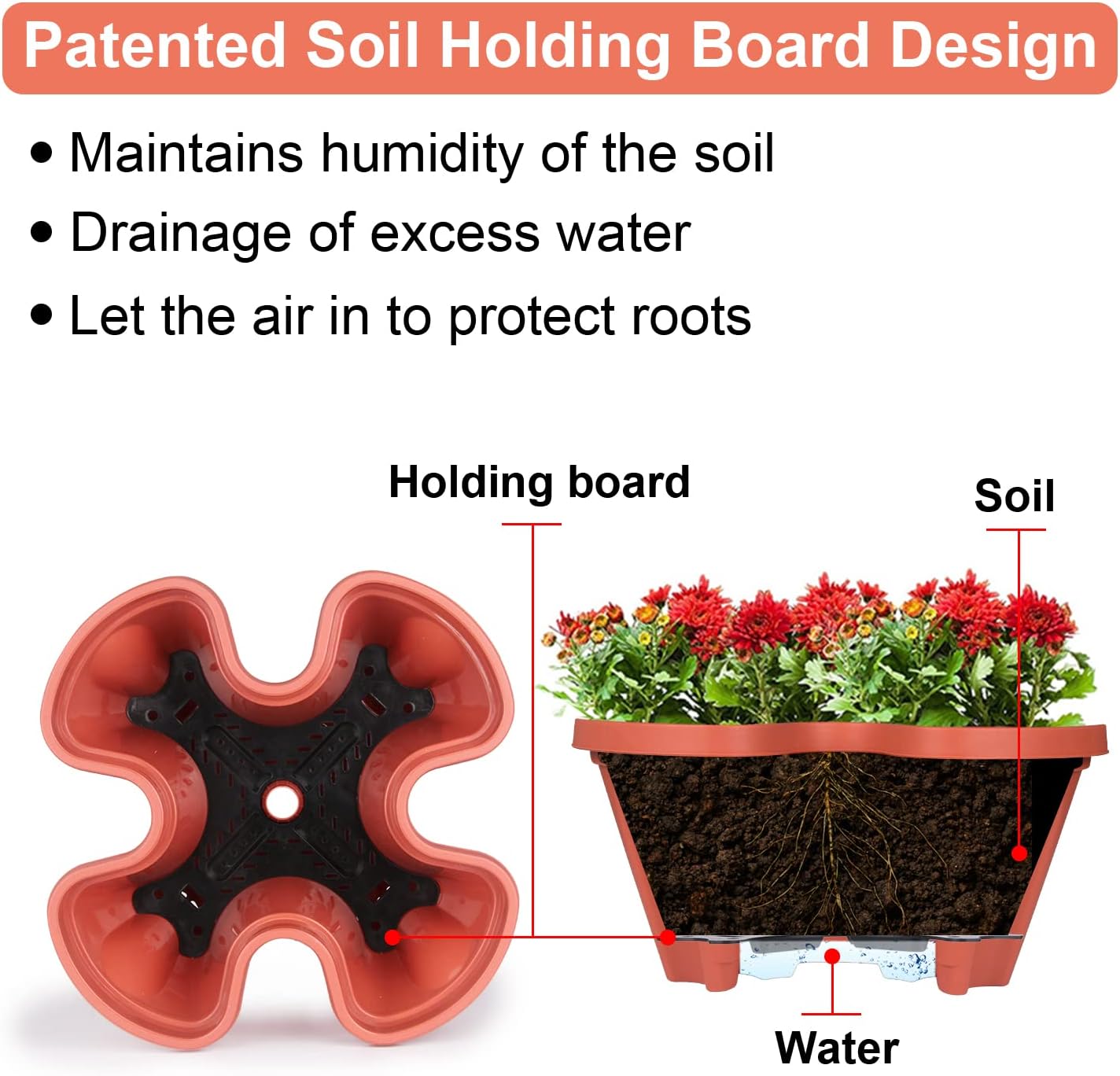 Vertical Planter 5 Tier Stackable Planters Garden Planters Strawberry Herb Flower and Vegetable Planter Indoor Outdoor Gardening Pots with Removable Wheels and Tools 2-Pack