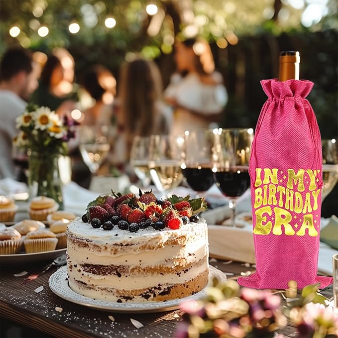 comfit In My Birthday Era Wine Bag,Birthday Wine Gifts for Her,Happy Birthday Wine Bag,Birthday Decorations,Wine gift bags