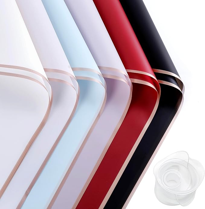 Fondleadmiringly30 sheets Flower Wrapping Paper, Flower Shop Paper, Waterproof Wrapping Paper, semi Transparent Wrapping Paper