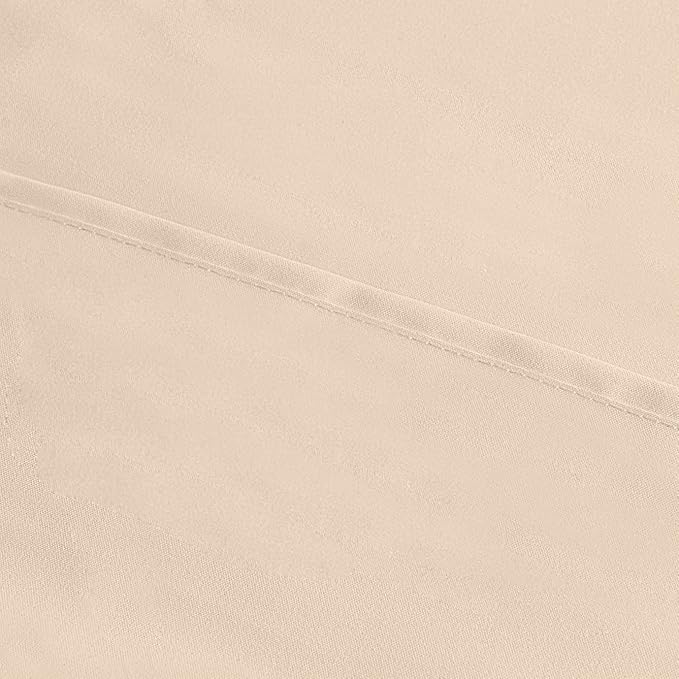 Utopia Bedding Queen Pillow Cases - 2 Pack - Envelope Closure - Soft Brushed Microfiber Fabric - Shrinkage and Fade Resistant Pillow Covers 20 X 30 Inches (Queen, Beige)