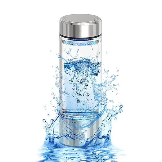 Hydrogen Water Bottle 2024, Hydrogen Water Bottle Generator, PEM/SPE Electrolysis Rechargeable Portable Hydrogen Water Ionizer Machine Improve Water in 3 Minutes for Home, Office, Travel