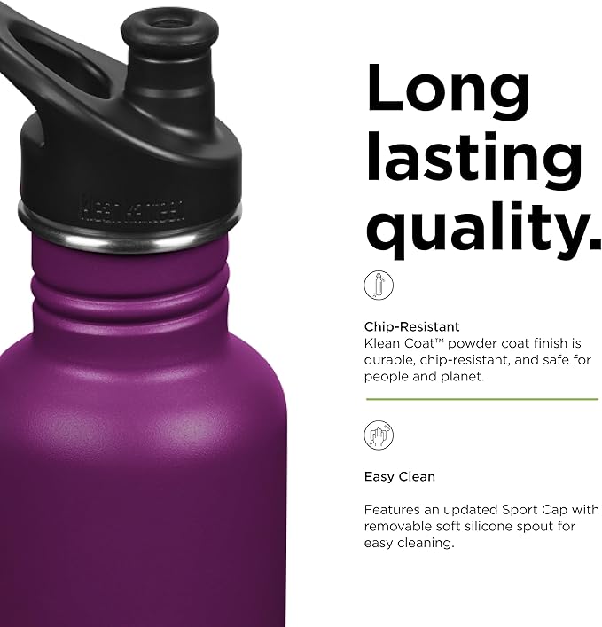 Klean Kanteen Classic 27oz (w/Sport Cap) Purple Potion