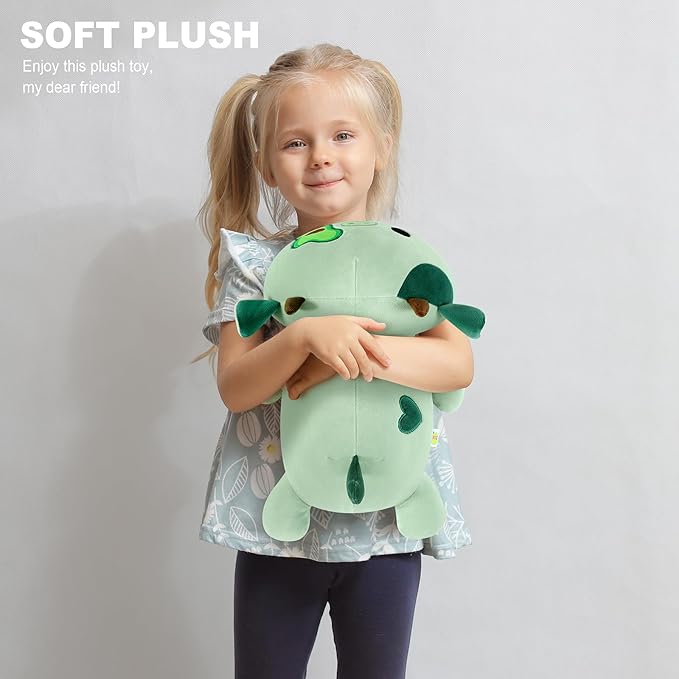 Onsoyours Cute Cow Plushie, Soft Stuffed Avocado Cow Squishy Plush Animal Toy Avocado Pillow for Kids (Avocado Cow A, 12")