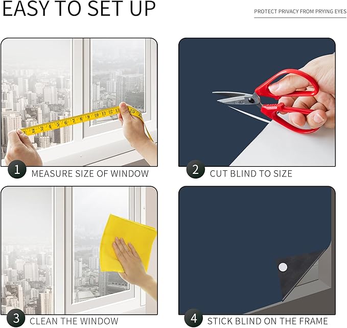 Portable Blackout Shades 100% Blackout Curtains for Bedroom Small Window Curtains No Light Kitchen Windows Insulated for Nursery for Baby Travel Curtain,Navy Blue,56" W x 160" L,1 Panel