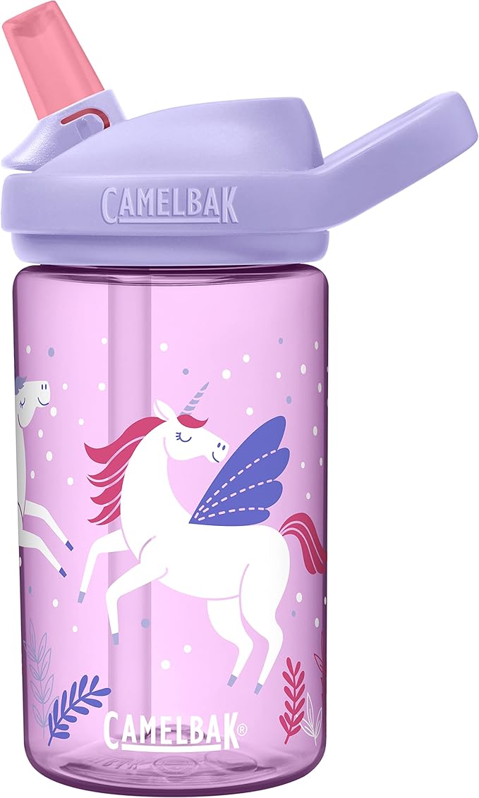 CamelBak Eddy+ 14oz Kids Water Bottle with Tritan Renew – Straw Top, Leak-Proof When Closed - Limited Edition Colors