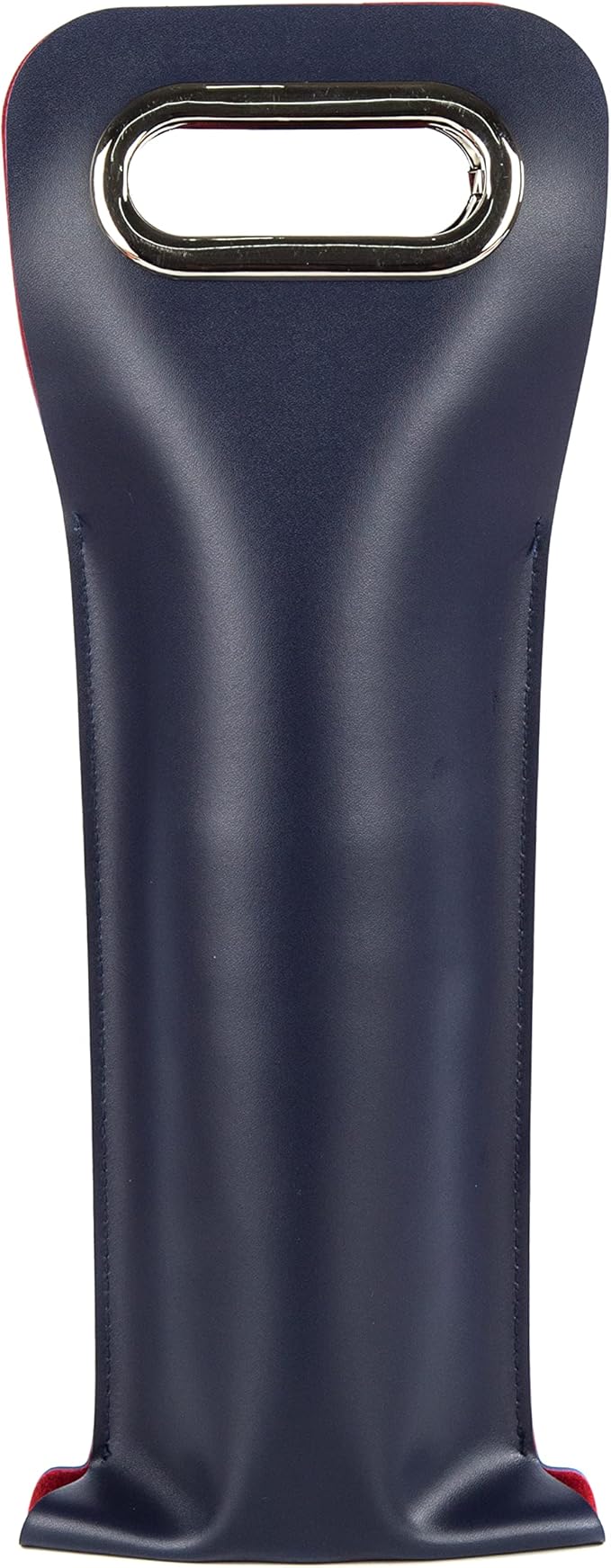 Leather Wine Bag with Handles Reusable Wine Carrier Bag Carrier Tote PU Leather Wine Gift Bag for Party Picnic Travel for Wine Lover Color Blue 1 Bottle