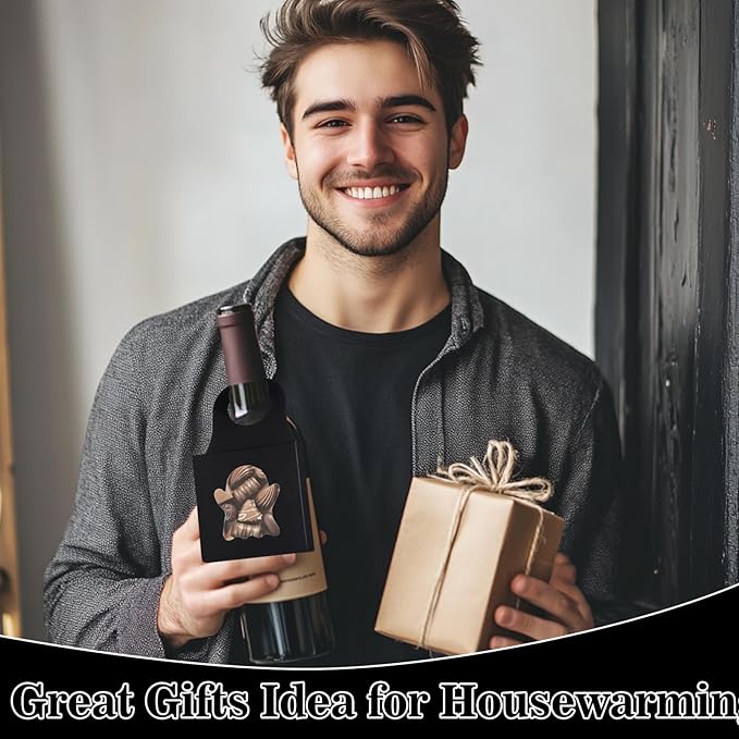 Megitzuu 30PCS Wine Bottle Box with Window, Kraft Paper Wine Boxes for Halloween Gifts Hanging Pumpkin Treat Box Mini Charcuterie Boxes Wine Bottles Gift Bags Goodies Candy Box Party Favor (Black)