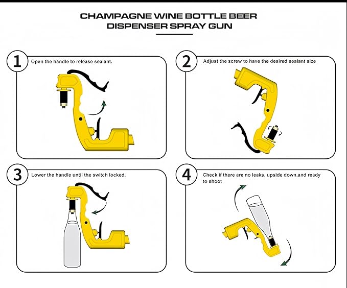 Champagne Gun Shooter, Shotgun Beer Gun, Shot Gun Tool for Drinking