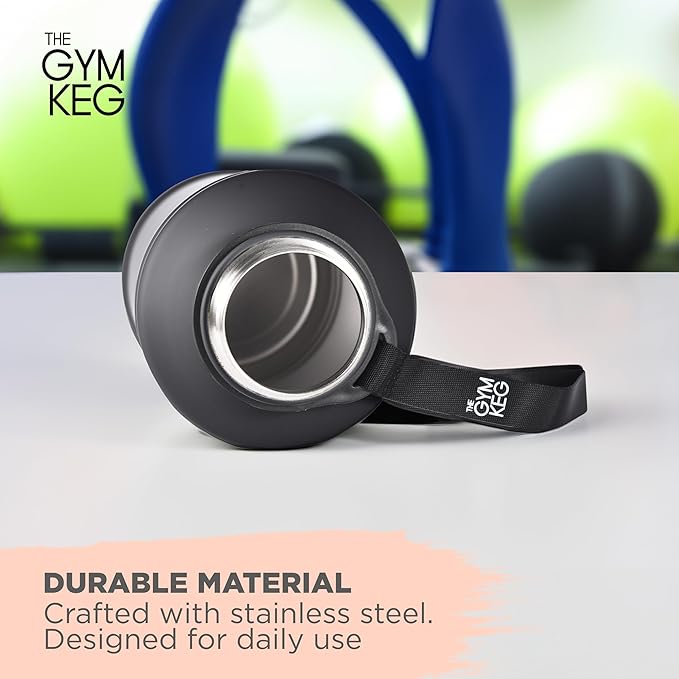 THE GYM KEG Stainless steel water Bottel_ Keg Stainless Steel Bottle - Leak-Proof, Insulated Beverage Container for Hot & Cold Drinks - Durable, Versatile & Kid-Safe - New