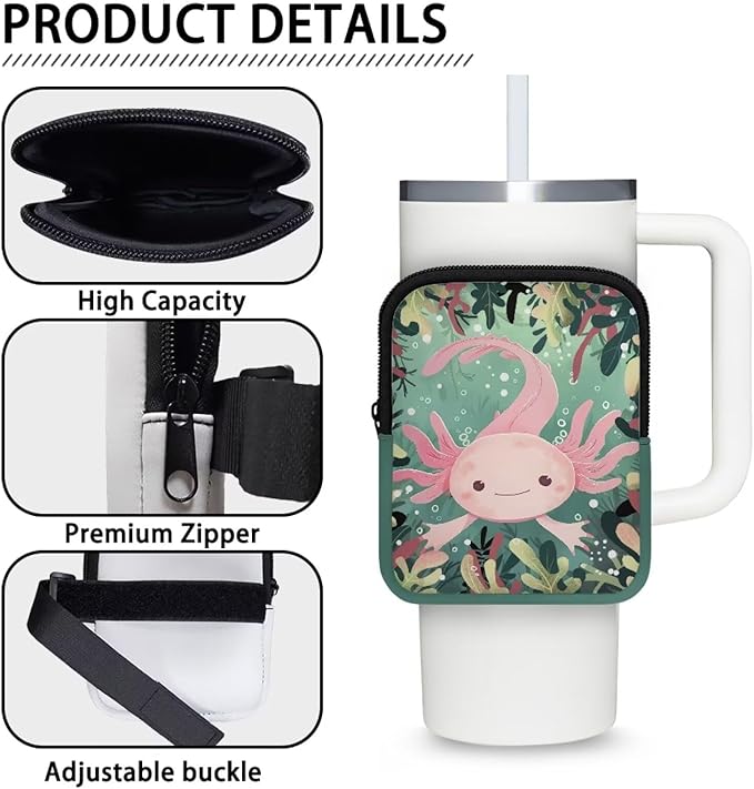 Cup Carrier Pouch Water Bottle Pouch for Stanley Accessories