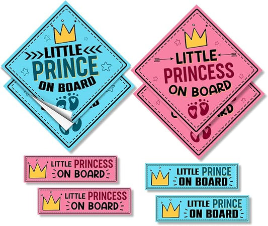 Baby Stickers for Car Decals Family Kids On Board Decal in Cars Vehicle Safety Signs Vinyl Bumper Removable Decals Label Drive Safely Around Window Sign Truck Label Decorations