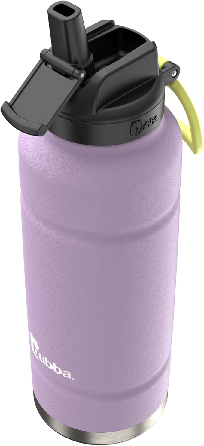 Bubba Trailblazer Insulated Stainless Steel Water Bottle with Straw Lid, 40oz, Lavender Frost Powder Coat