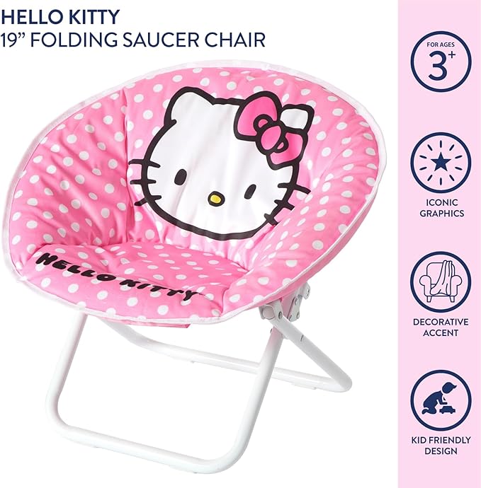 Idea Nuova Hello Kitty Saucer Chair
