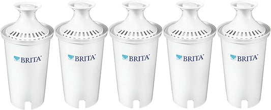 Brita Standard Water Filter, Standard Replacement Filters for Pitchers and Dispensers, BPA Free - 5 Count
