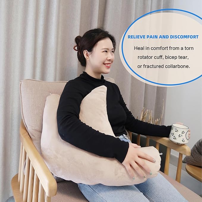 Shoulder Surgery Pillow, Ergonomic Rotator Cuff Pillow, Comfortable Post Shoulder Surgery Pillow, Adjustable Structure Provide Support, Shoulder Pain Relief