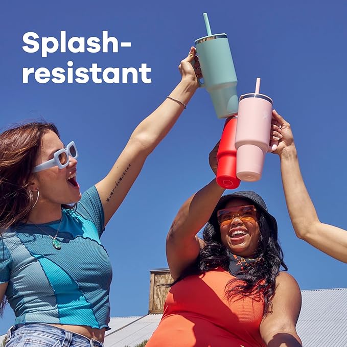 Hydro Flask Travel Tumbler Stainless Steel Vacuum Insulated Tumbler with Lid and Straw for Cold Water and Drinks for Sports, School, Work, Car, Travel, Weekends