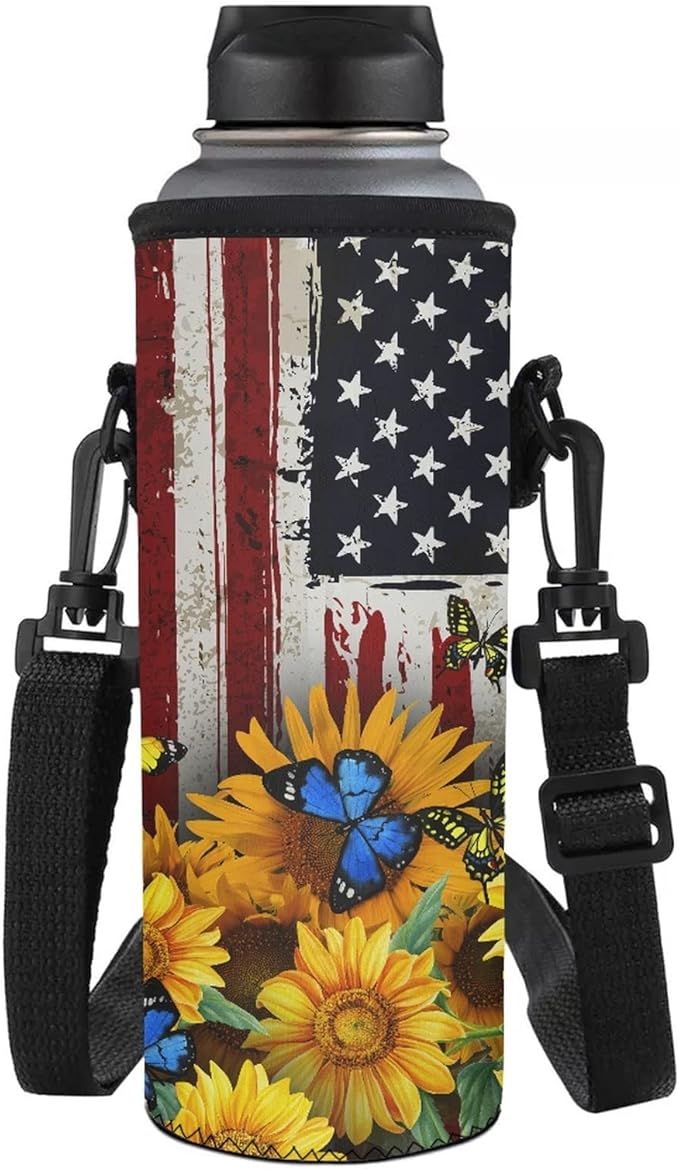 Jndtueit Basketball Water Pouch Holder, Soccer Bottle Cooler Cover Holder Strap for Outdoor Sports Gym Camping Walking