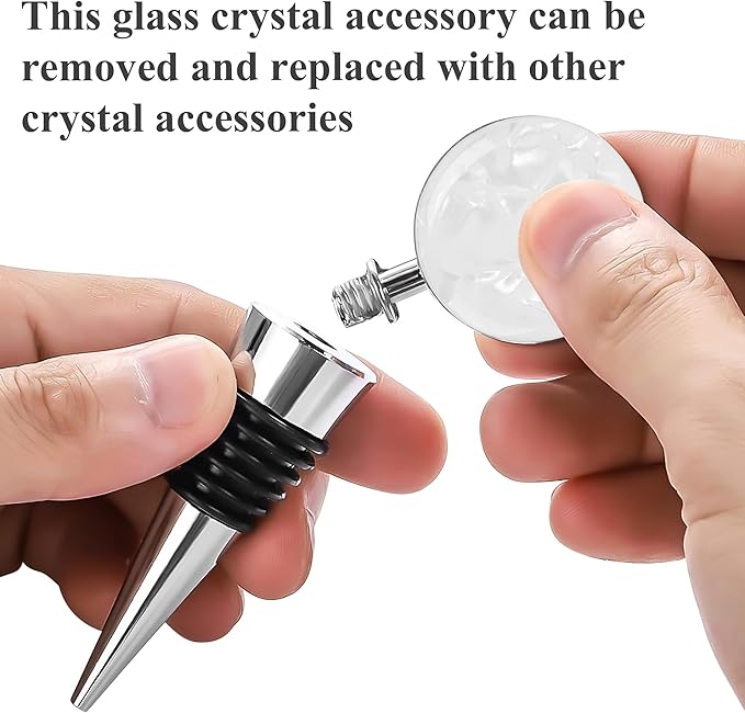 LIZIMANDU Wine Bottle Stoppers,Stainless Steel Wine Stoppers For Gifts, Bar, Holiday Party, Wedding(3-Shell)