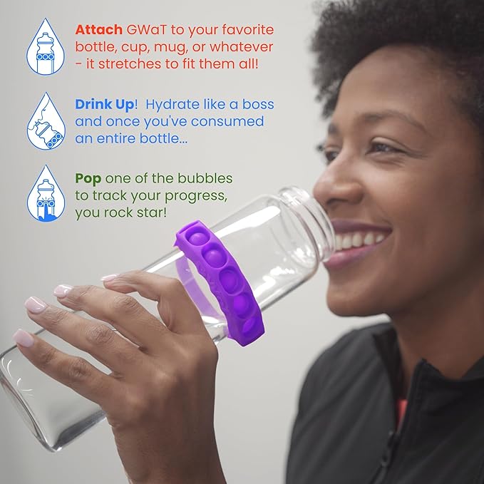 Hydration Tracker for Water Bottles, Helps You Drink More