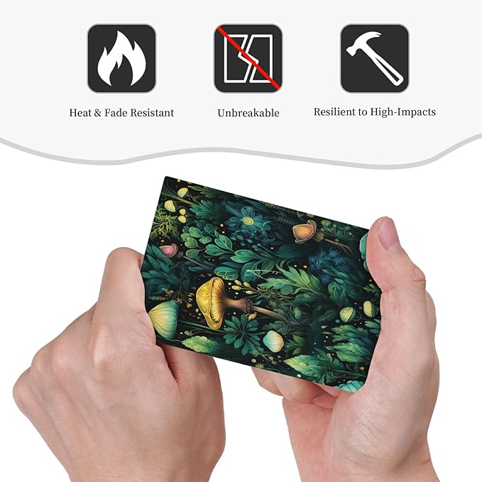 Green Dark Forest Mystical Mushroom 1 Gang Light Switch Covers No Device Wall Plate Decorative Blank Switchplate Electrical Faceplate for Farmhouse Country Bathroom Bedroom Decor