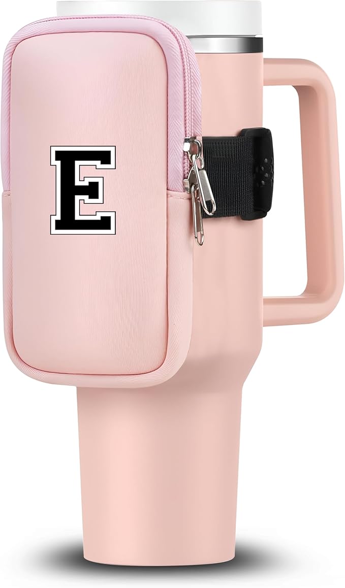 Mini Water Bottle Pouch for Stanley-Tumbler pouch with Zipper Pocket, Stanley pouch, Insulated Mug pouch, Tumbler carry holder pouch, Travel mug pouch | Waterproof