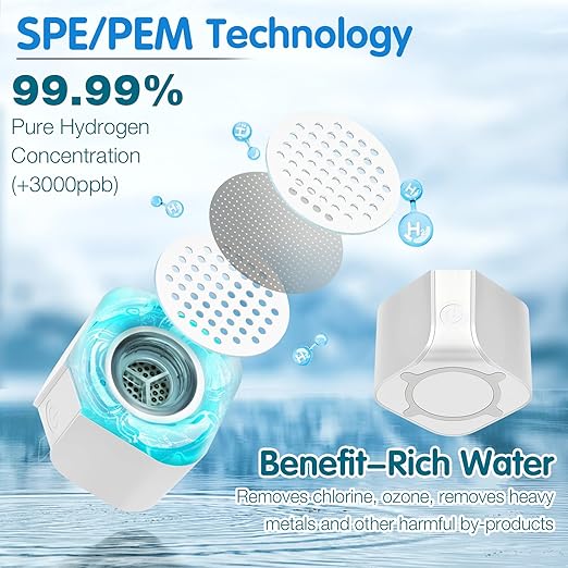 Hydrogen Water Bottle Generator with Gas Inhaler Molecular H2 Maker Machine SPE/PEM Technology Generates Real 3000ppb Pure Hydrogen Concentration Dupont Membrane Purification Vent (White)