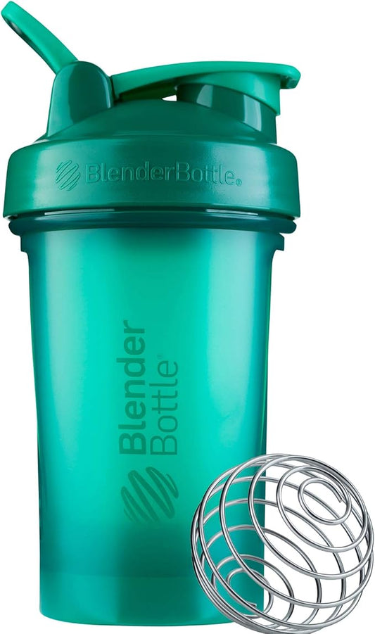 BlenderBottle Classic V2 Shaker Bottle Perfect for Protein Shakes and Pre Workout, 20-Ounce, Emerald Green