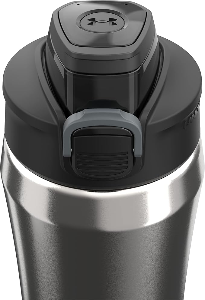 Under Armour 18oz Beyond Stainless Steel Water Bottle, Vacuum Insulated, Self Draining Protective Cap, Leak Proof, For Kids & Adults, All Sports, Gym