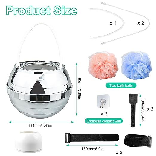 Bath Water Filter Water Faucet Filter, Purify Your Bathwater -8 Stages Bath Filter- Removes Hundreds of Contaminants, Bath Faucet, BPA Free, Water Filter for Ball Shower, White (1)