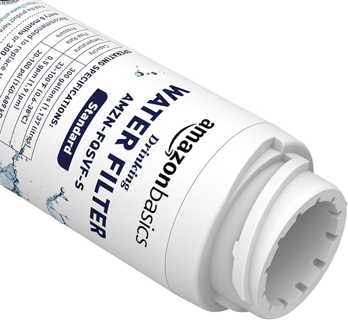 Amazon Basics Replacement GE FQSVF Drinking Water System Filter, 2-Pack, Standard Filtration